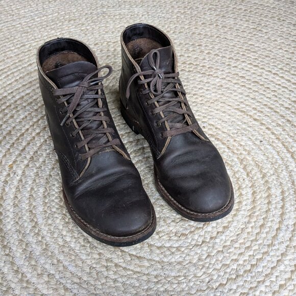 Red Wing Merchant 8061 Ebony Harness Lace Up Low Top Boots Unisex Men's 7 - Picture 3 of 13